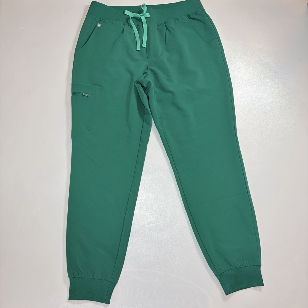 FIGS Zamora Jogger Scrub Pants Womens Medium Green Technical Collection Stretch